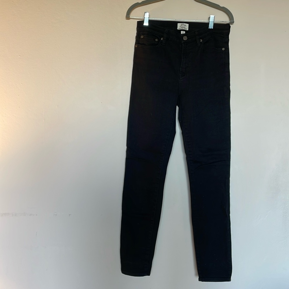 High Rise Skinny Black Jeans by J.Crew Size 27